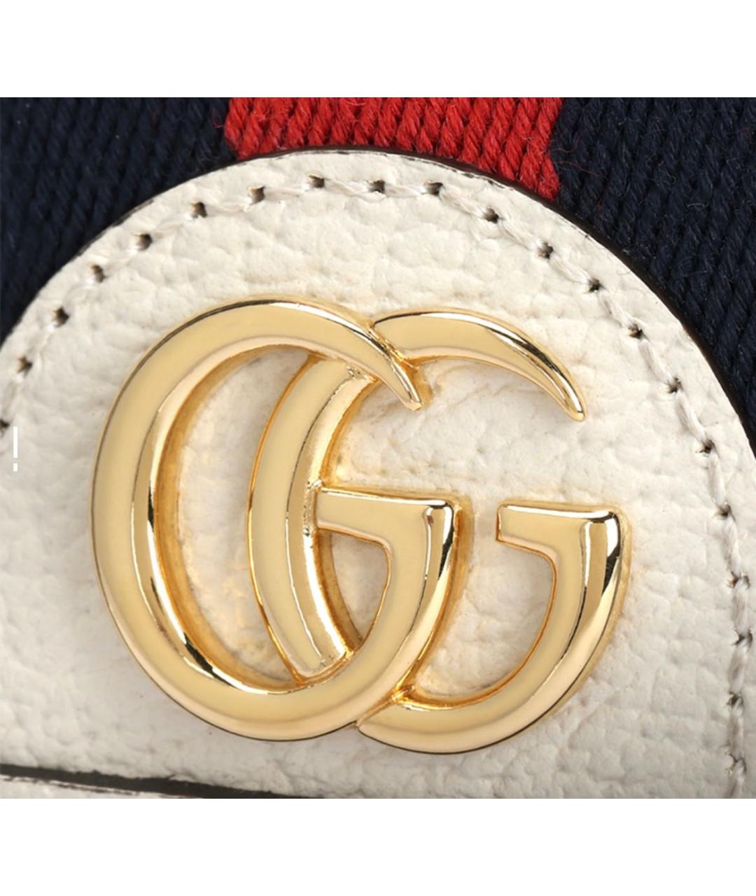 GUCCI Белый полиуретановый кошелек, фото 5
