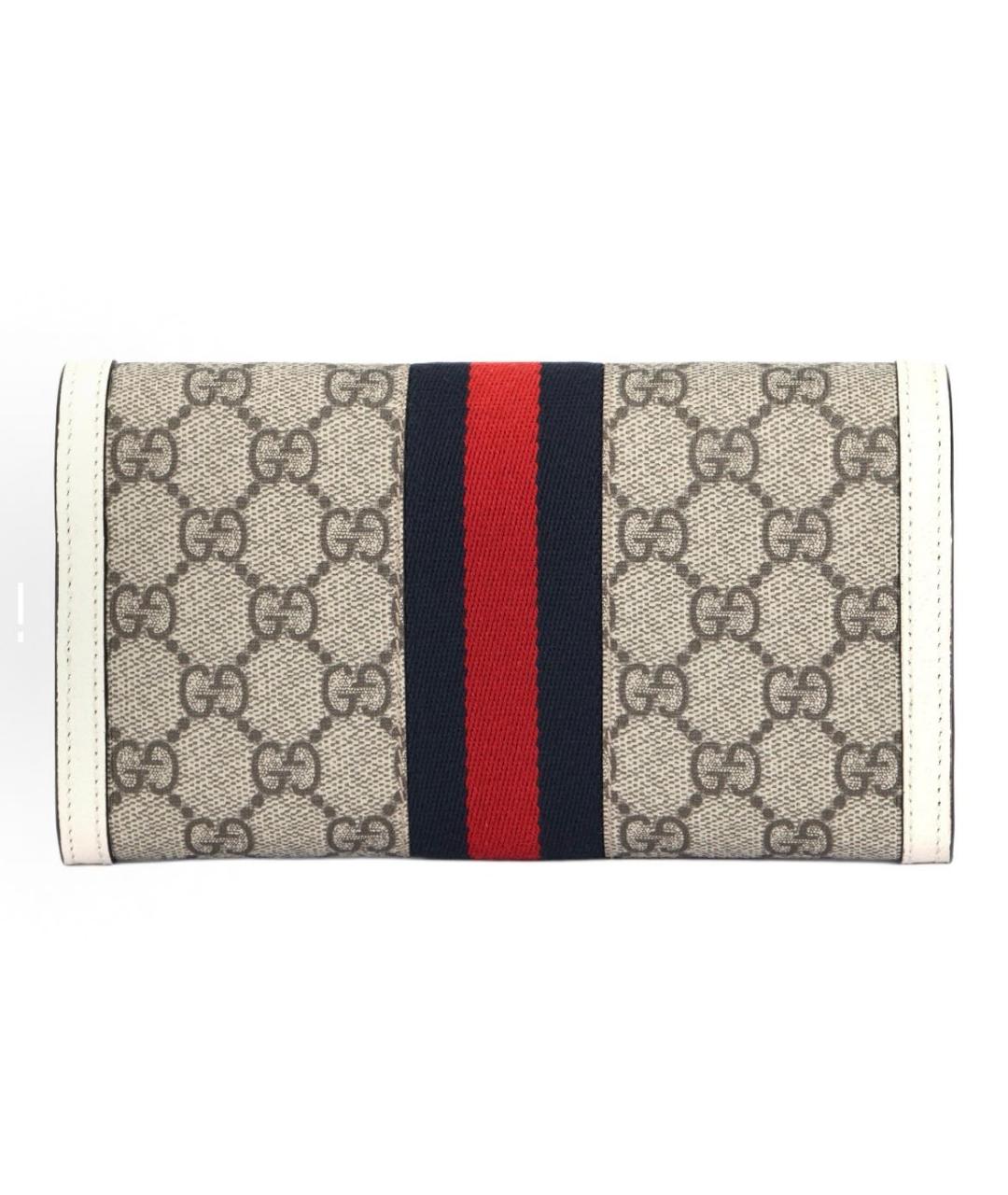 GUCCI Белый полиуретановый кошелек, фото 3