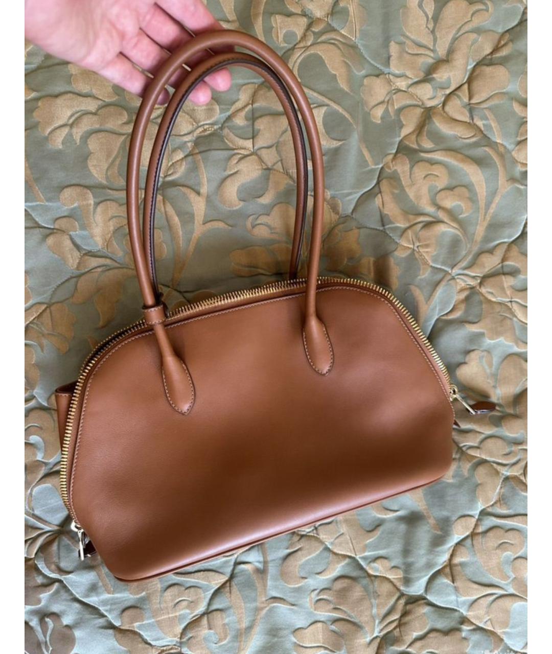 MIU MIU Коричневая кожаная сумка через плечо, фото 4