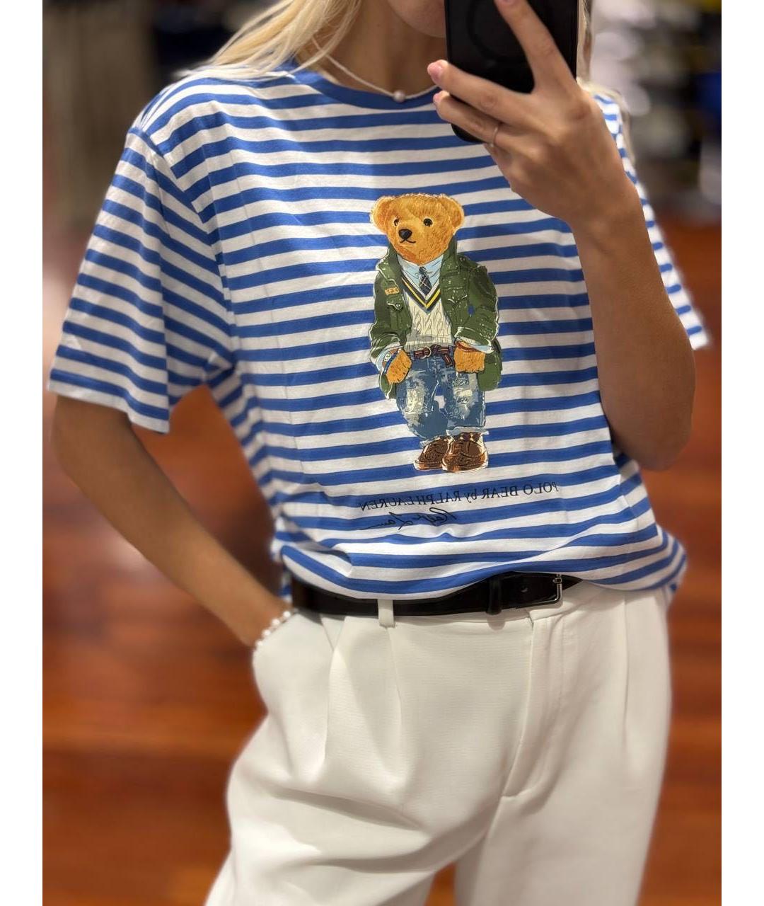 POLO RALPH LAUREN Белая хлопковая футболка, фото 2