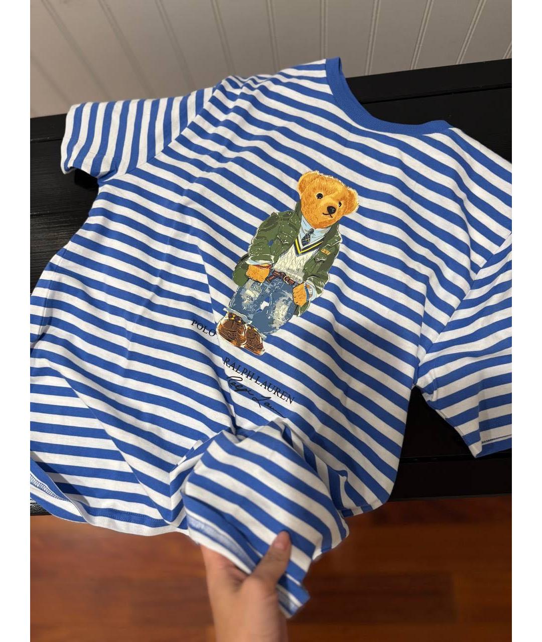 POLO RALPH LAUREN Белая хлопковая футболка, фото 4