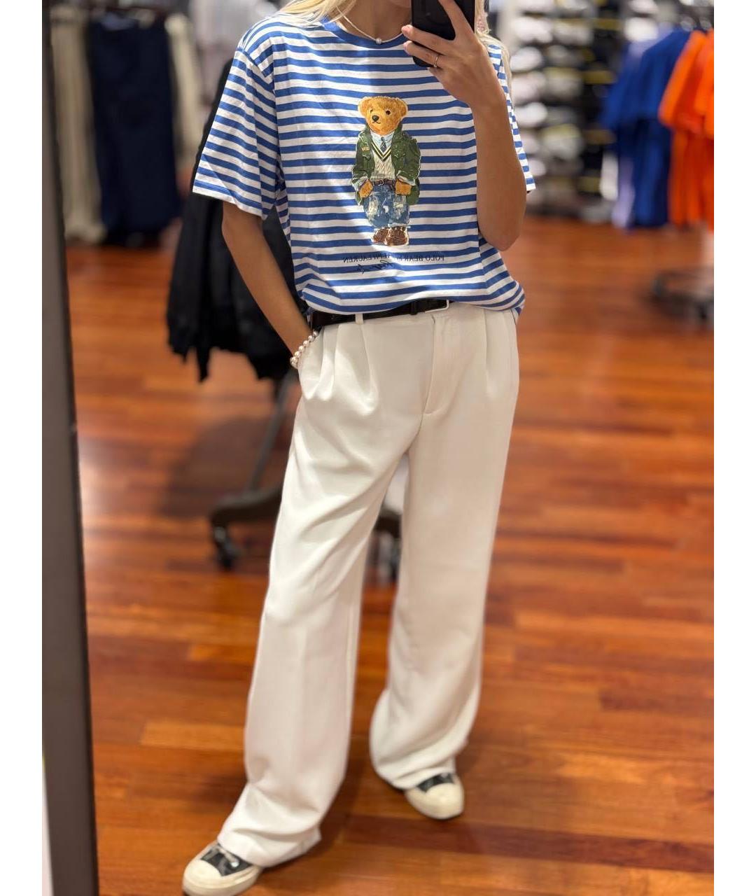 POLO RALPH LAUREN Белая хлопковая футболка, фото 3