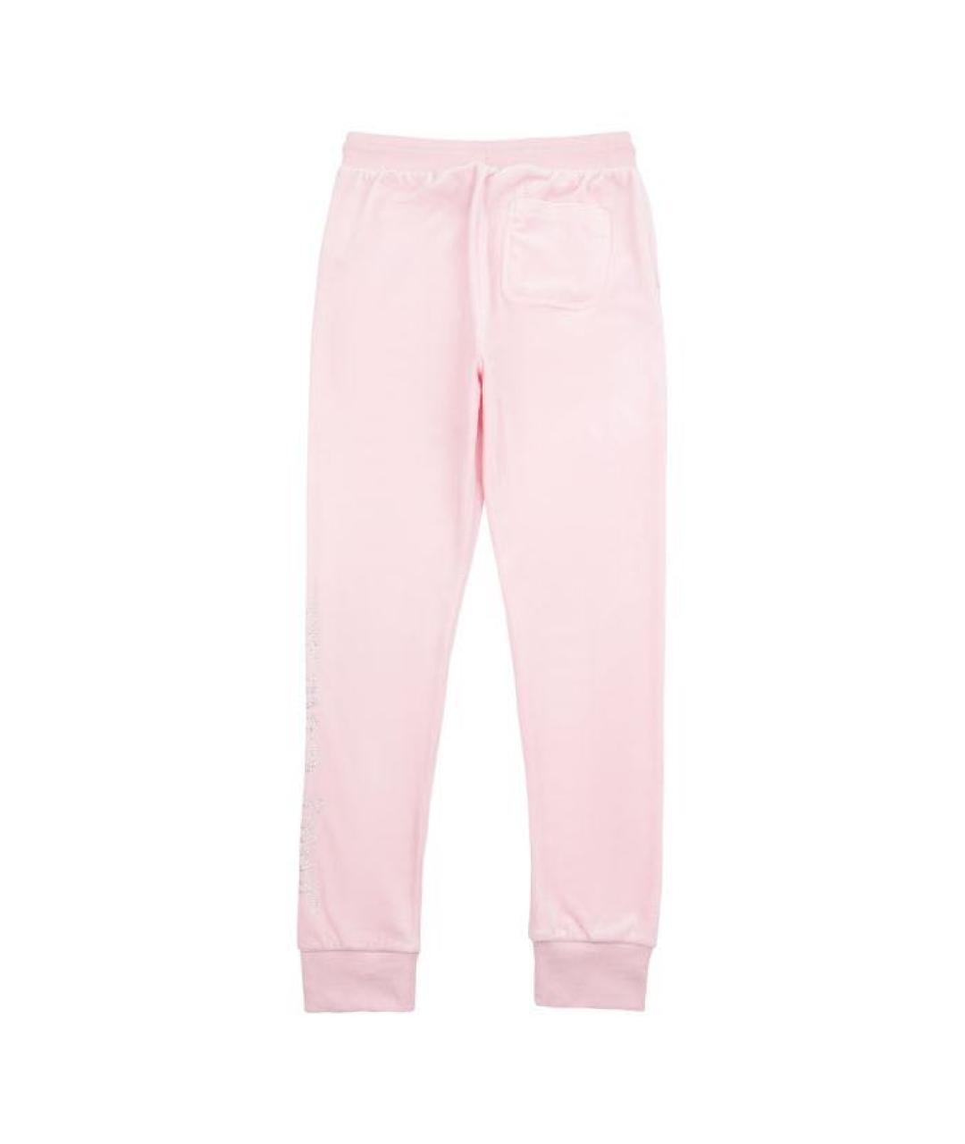 JUICY COUTURE Розовые велюровые спортивные брюки и шорты, фото 1