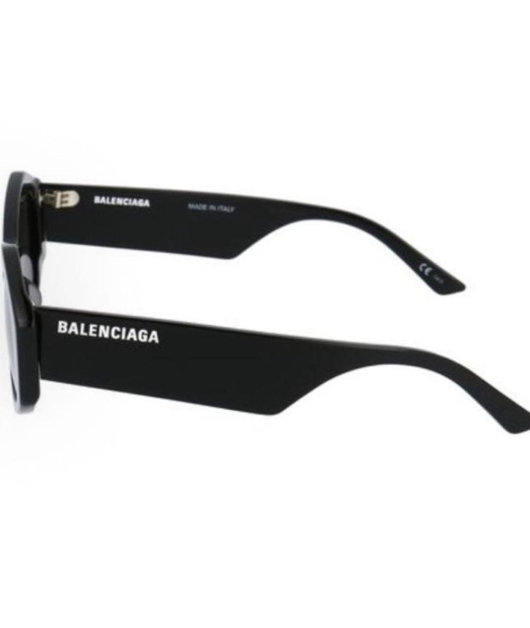 BALENCIAGA Черные пластиковые солнцезащитные очки, фото 4