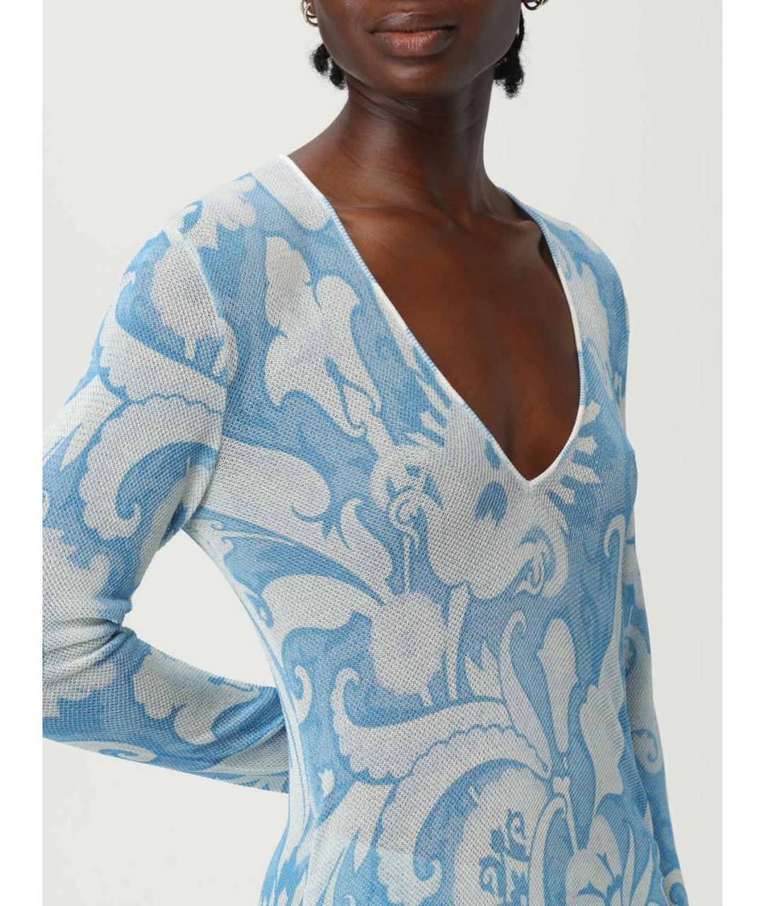 ETRO Голубое платье, фото 5