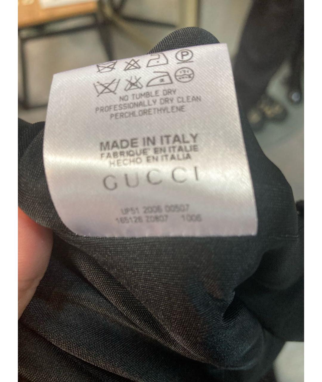 GUCCI Черная вискозная майка, фото 7
