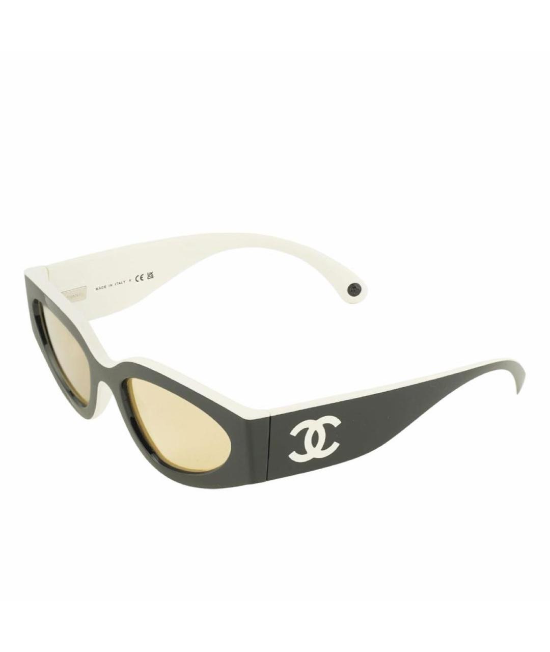 CHANEL Черные пластиковые солнцезащитные очки, фото 3