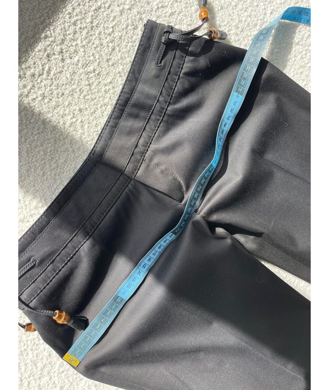GUCCI Черные хлопковые бриджи, фото 8