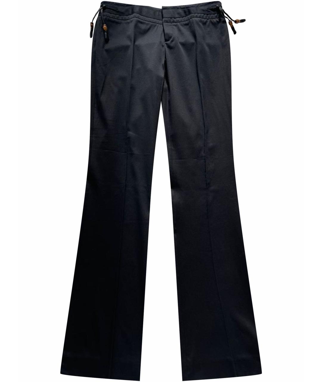 GUCCI Черные хлопковые бриджи, фото 1