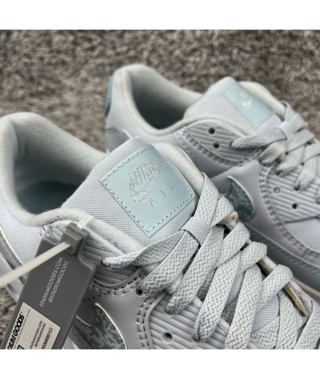 NIKE Голубые синтетические низкие кроссовки / кеды, фото 7