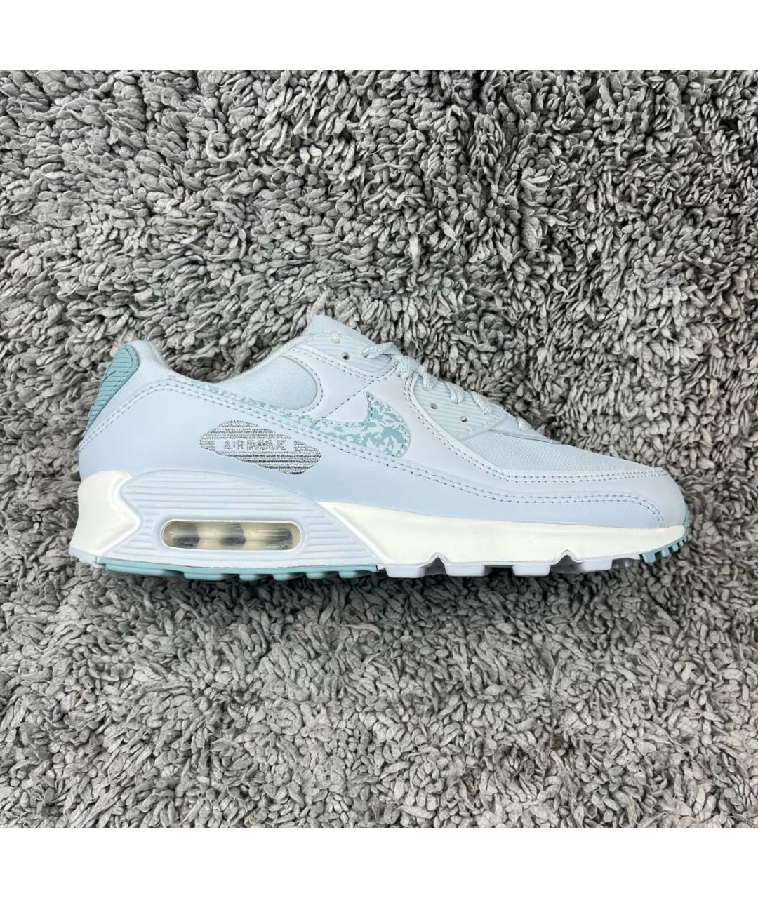 NIKE Голубые синтетические низкие кроссовки / кеды, фото 9
