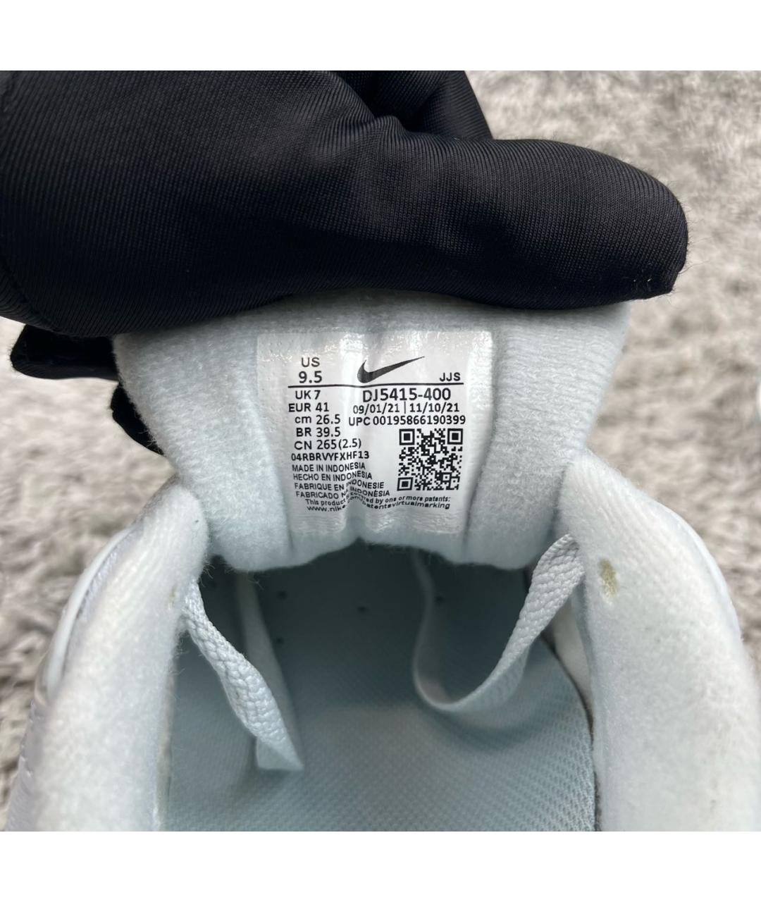 NIKE Голубые синтетические низкие кроссовки / кеды, фото 8