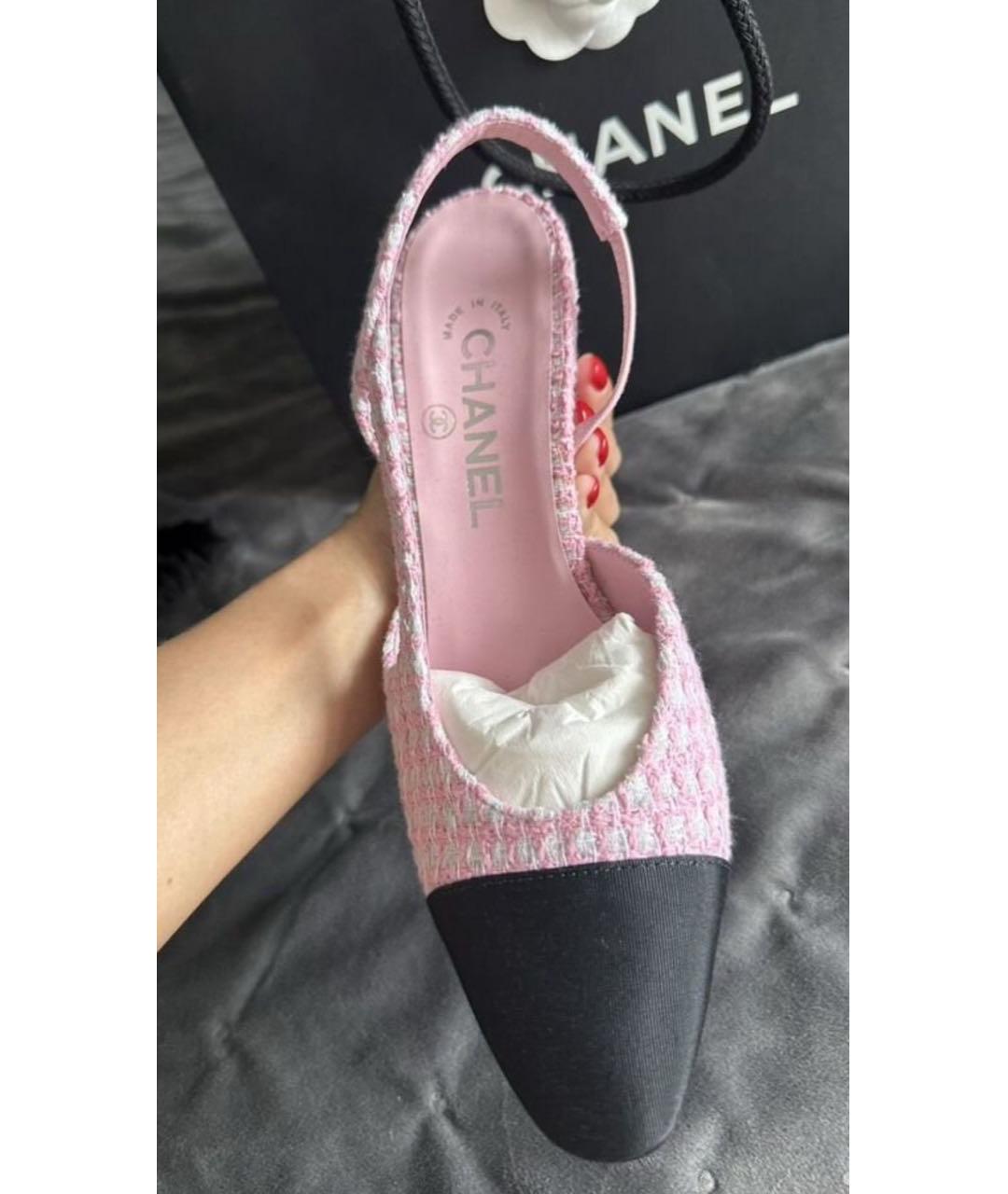 CHANEL Розовые туфли, фото 2