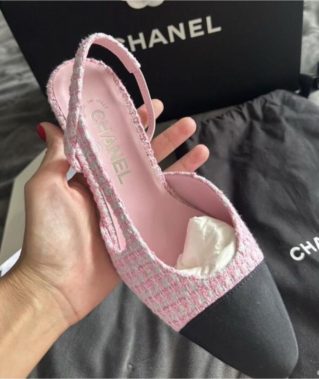CHANEL Розовые туфли, фото 3