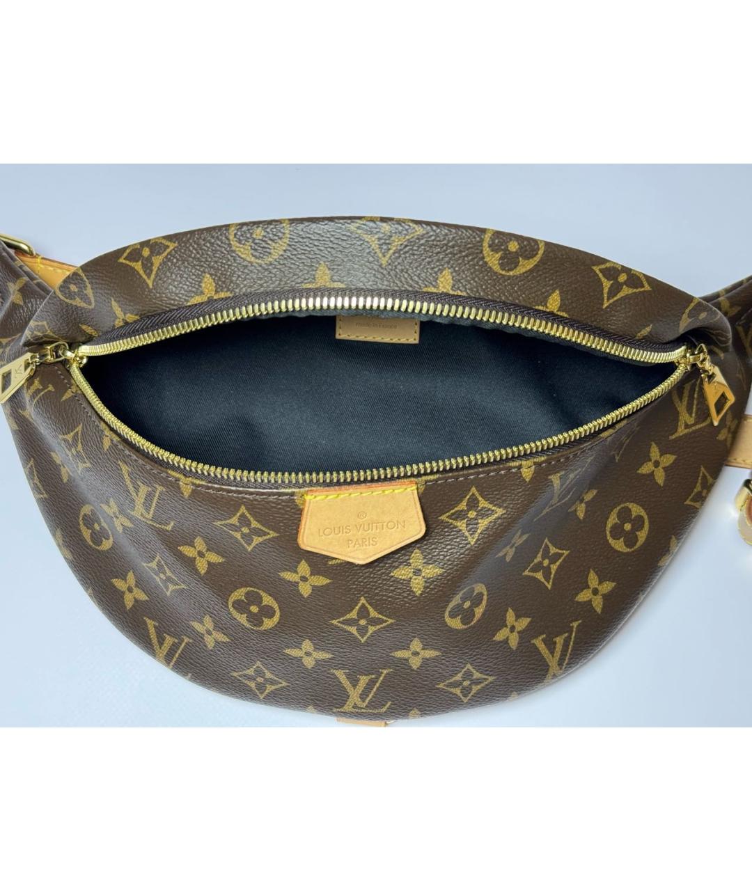 LOUIS VUITTON Коричневая поясная сумка, фото 8