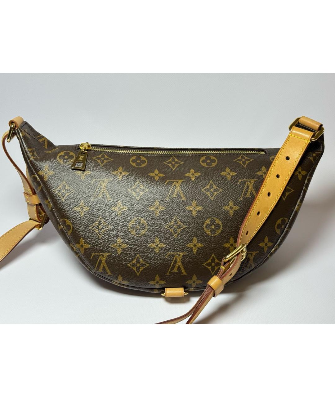 LOUIS VUITTON Коричневая поясная сумка, фото 3