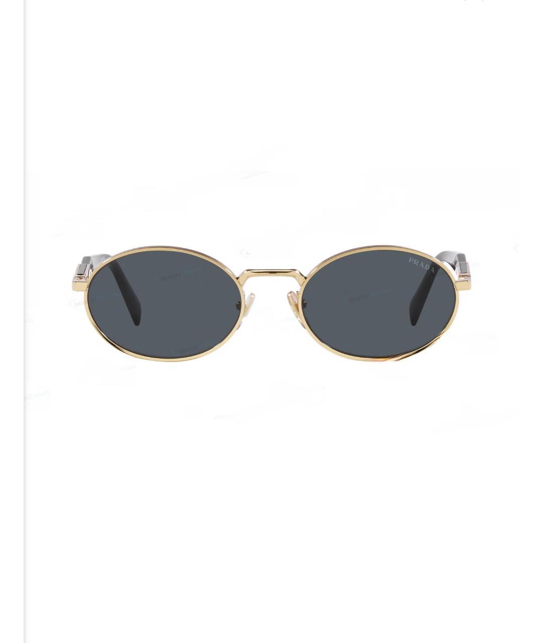 PRADA Черные металлические солнцезащитные очки, фото 3