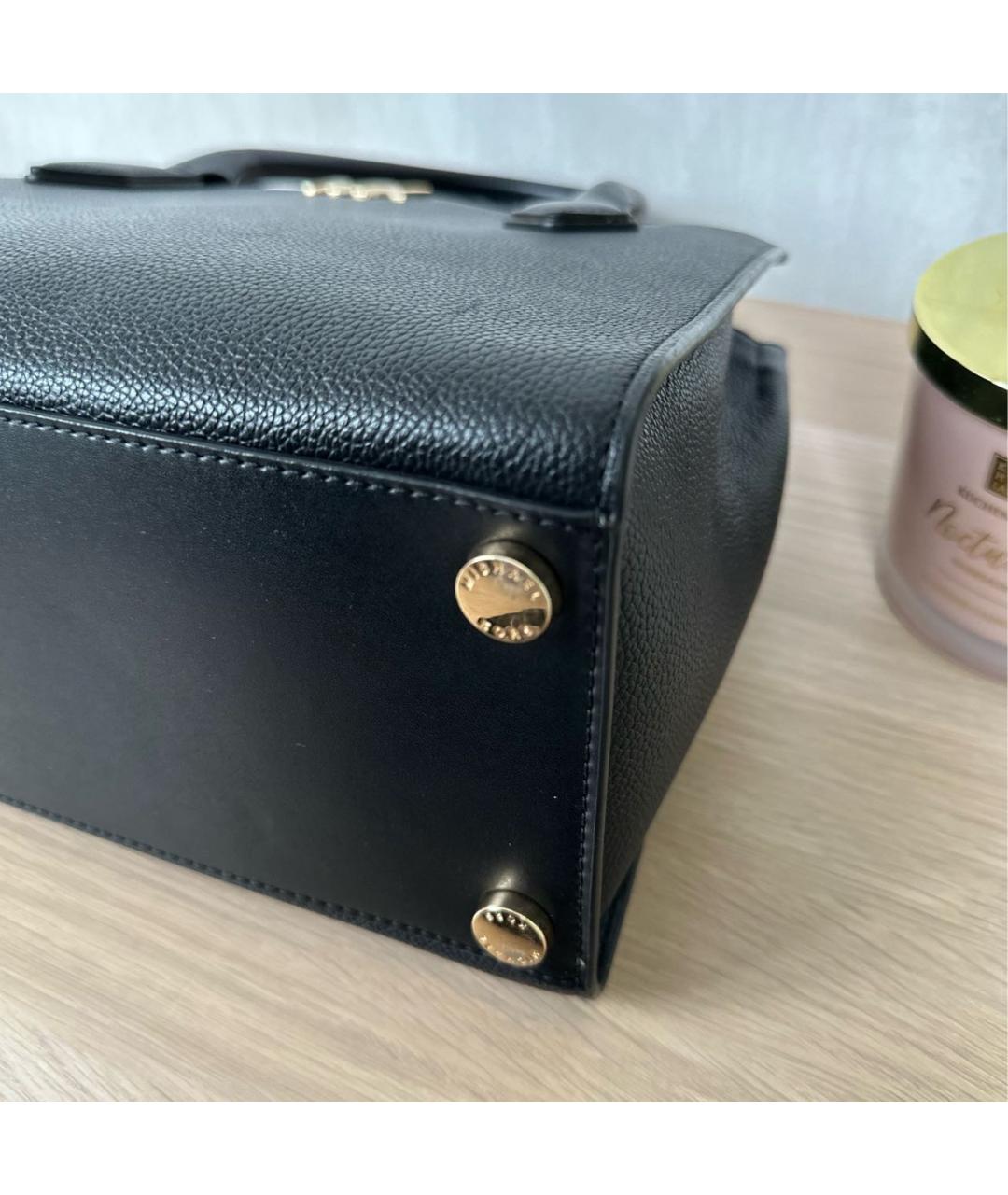 MICHAEL KORS Черная кожаная сумка с короткими ручками, фото 6