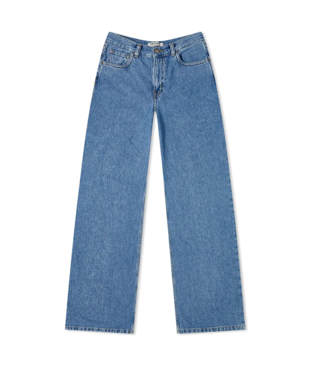 CARHARTT WIP Синие хлопковые прямые джинсы, фото 1