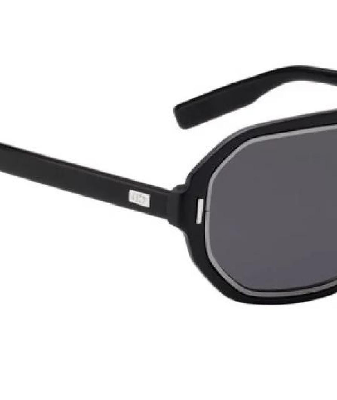 CHRISTIAN DIOR Черные пластиковые солнцезащитные очки, фото 3