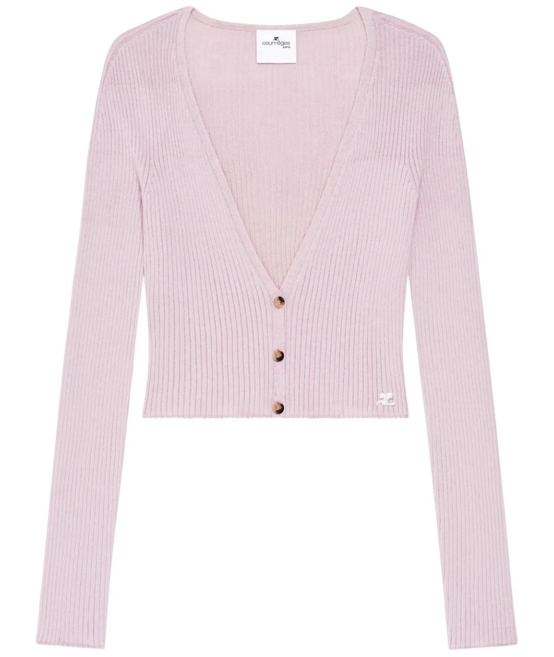 COURREGES Розовый кардиган, фото 1
