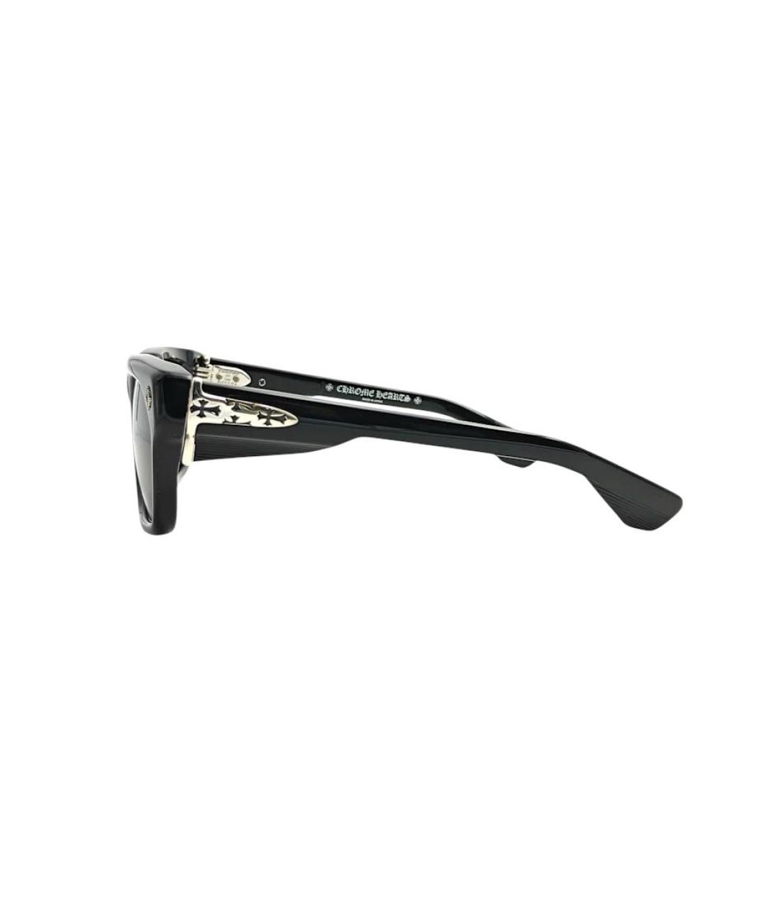 CHROME HEARTS Черные пластиковые солнцезащитные очки, фото 3