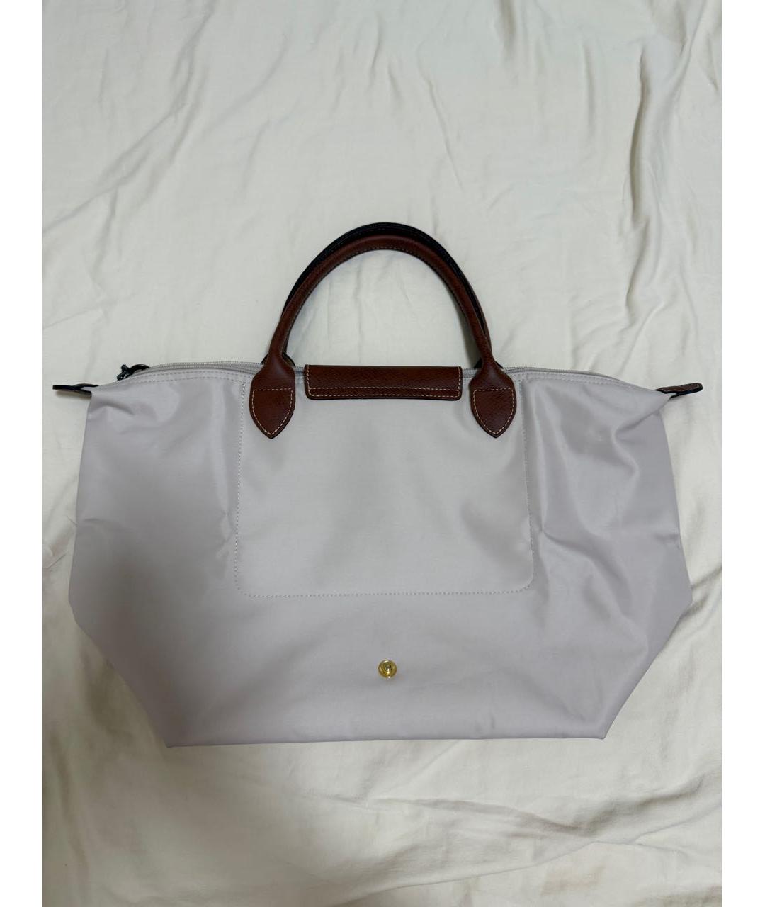 LONGCHAMP Бежевая тканевая сумка тоут, фото 3