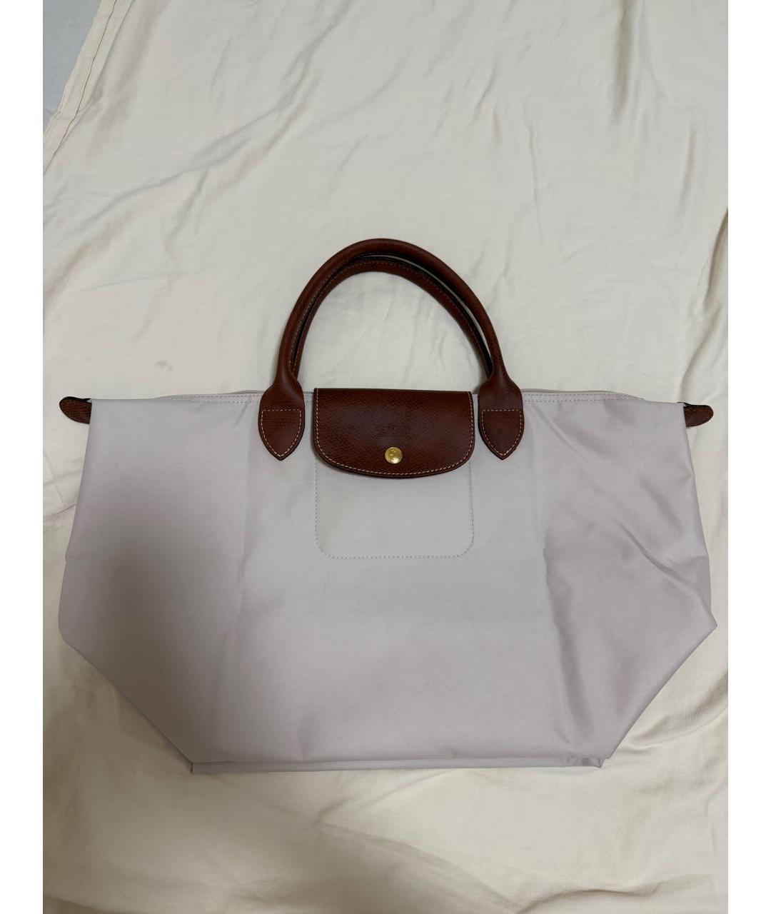 LONGCHAMP Бежевая тканевая сумка тоут, фото 6