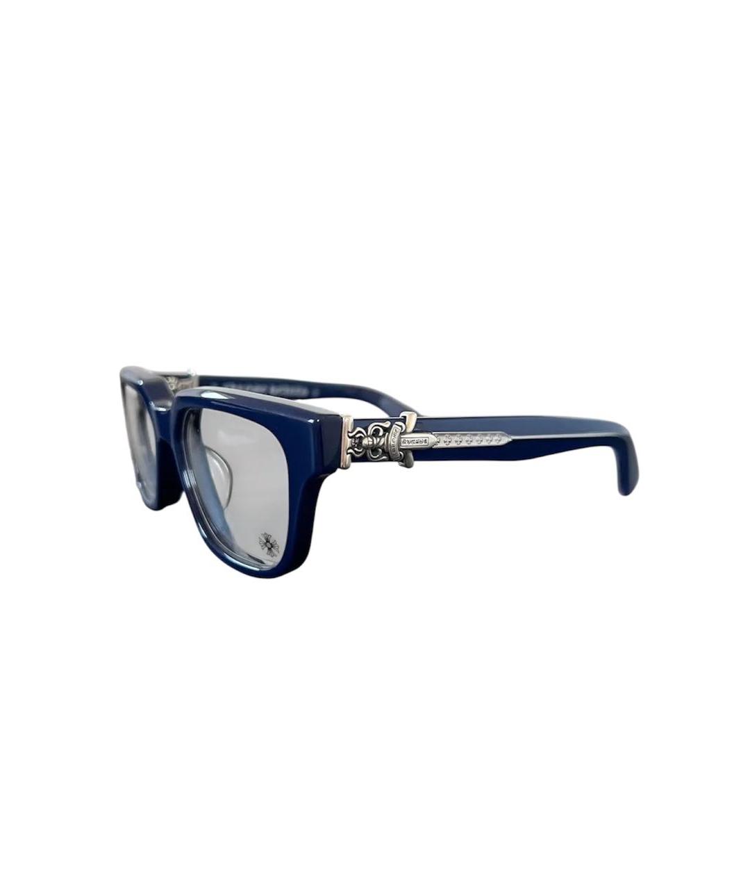 CHROME HEARTS Темно-синие пластиковые солнцезащитные очки, фото 2