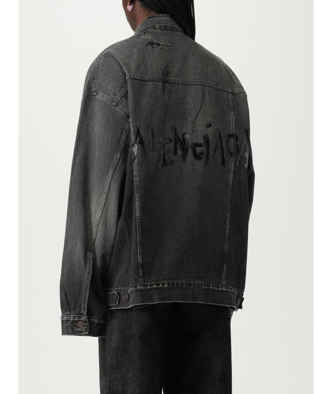 BALENCIAGA Черная куртка, фото 4