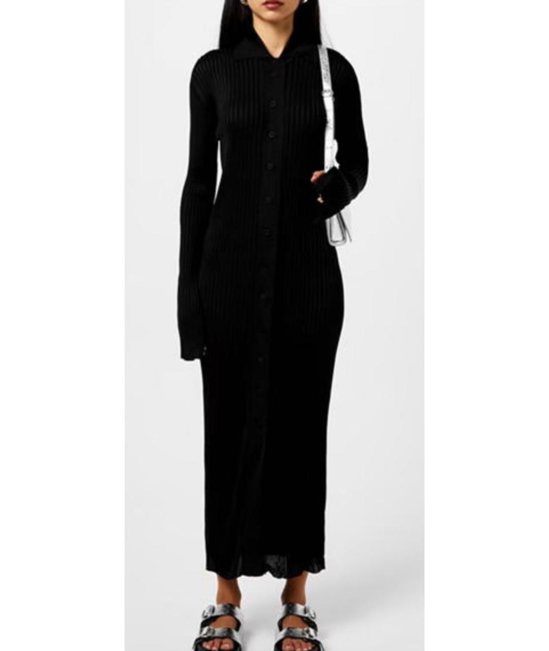 JIL SANDER Черный вискозный кардиган, фото 5