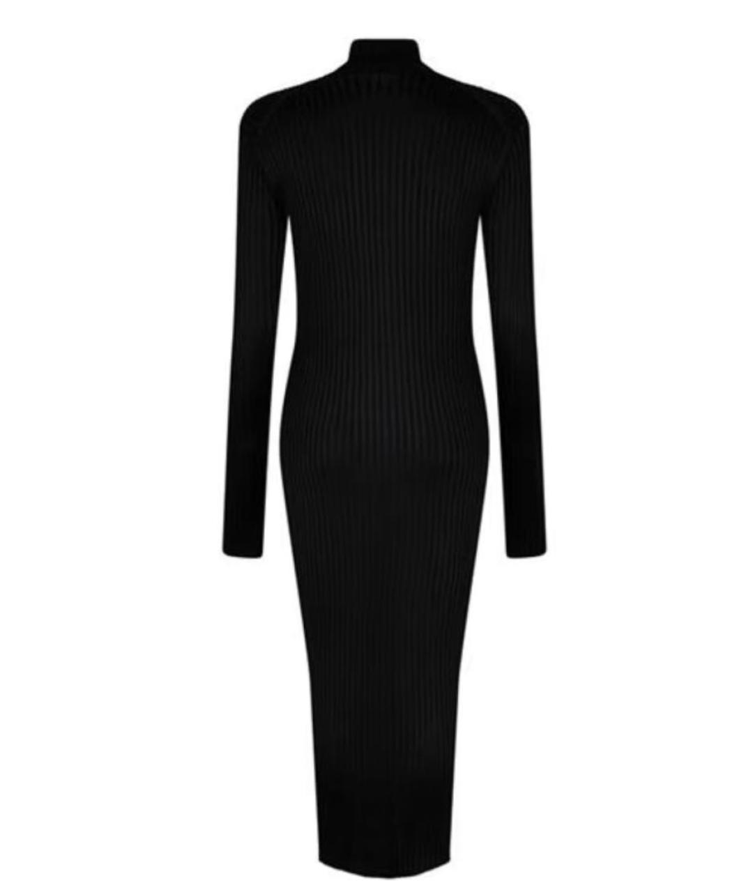 JIL SANDER Черный вискозный кардиган, фото 2