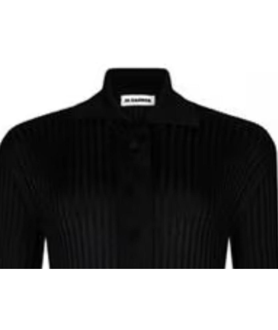 JIL SANDER Черный вискозный кардиган, фото 3