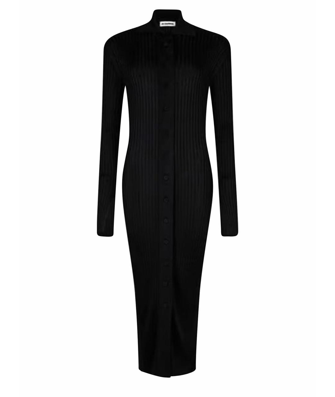 JIL SANDER Черный вискозный кардиган, фото 9