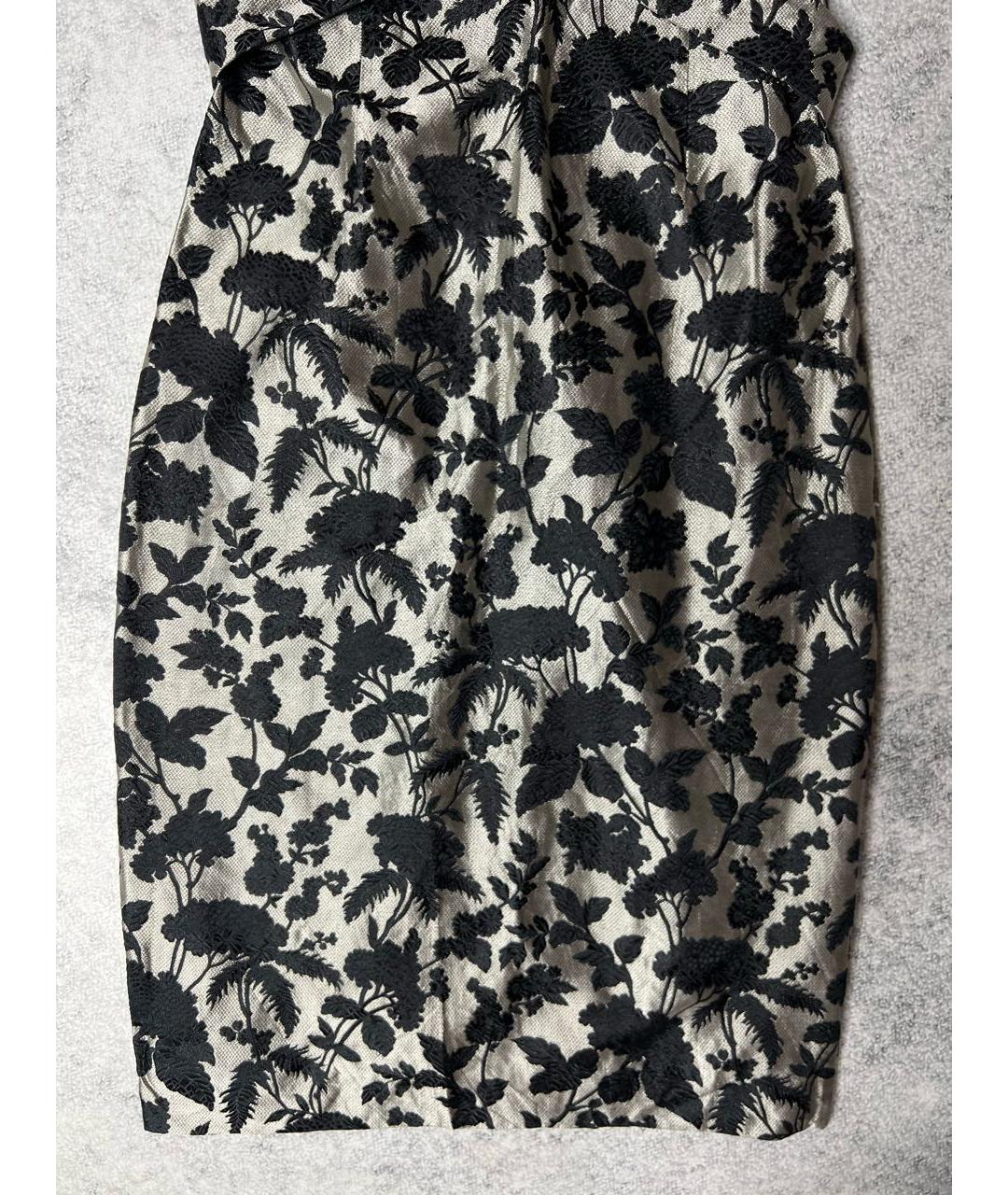 ALEXANDER MCQUEEN Мульти шелковое вечернее платье, фото 3