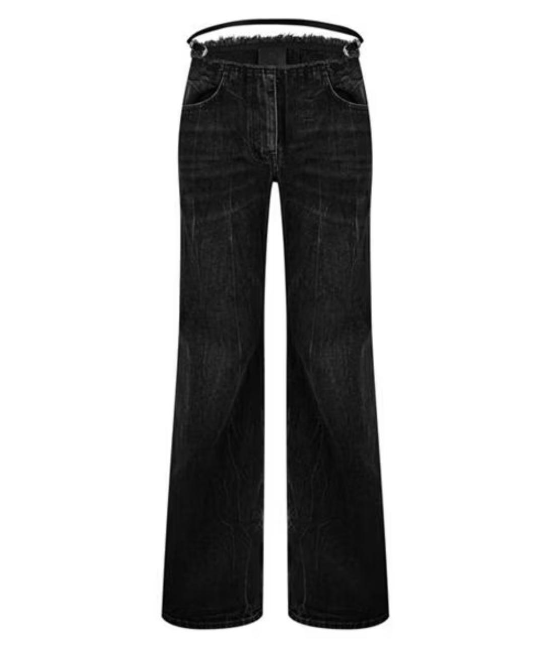 GIVENCHY Черные хлопковые джинсы клеш, фото 9