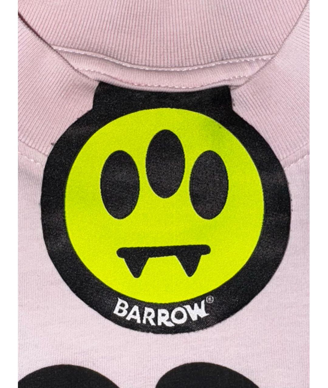 BARROW Розовая хлопковая футболка, фото 4