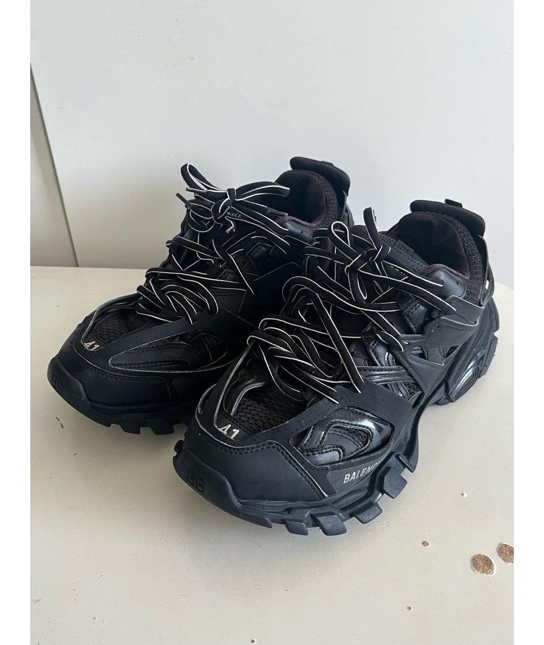 BALENCIAGA Черные низкие кроссовки / кеды, фото 2
