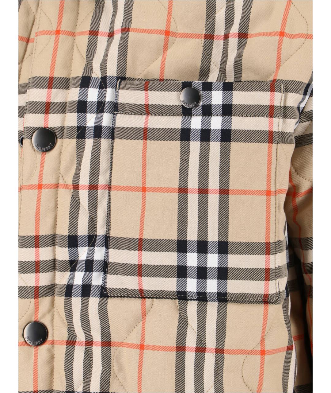 BURBERRY Черная полиамидовая куртка, фото 4