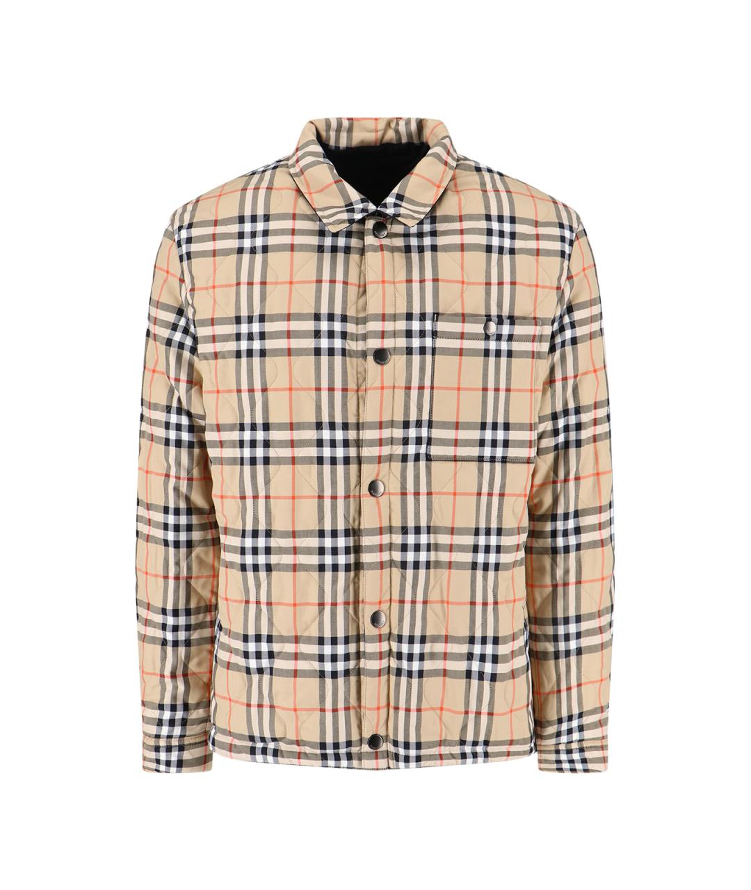 BURBERRY Черная полиамидовая куртка, фото 6