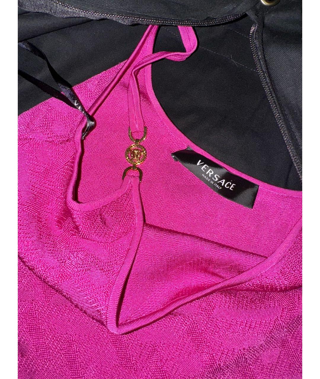 VERSACE Фуксия платье, фото 3