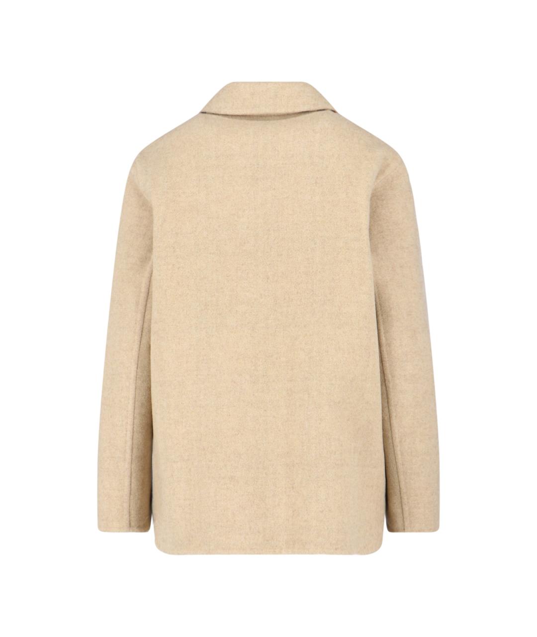 BURBERRY Бежевая шерстяная куртка, фото 2