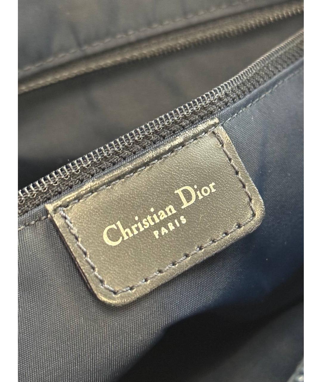 CHRISTIAN DIOR Темно-синяя сумка на плечо, фото 5