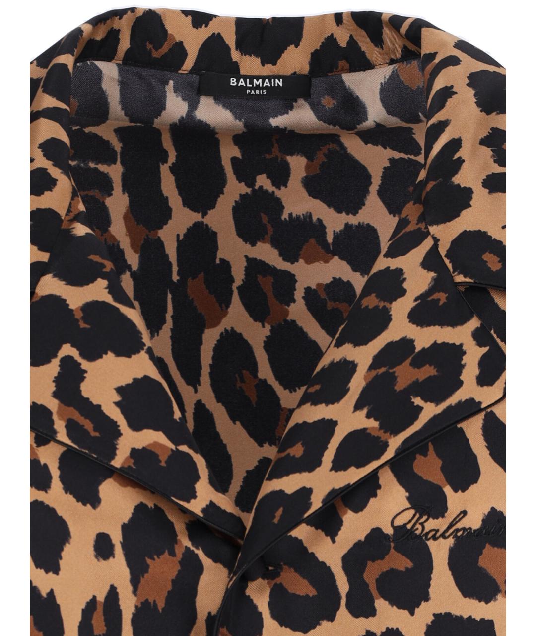 BALMAIN Мульти шелковая кэжуал рубашка, фото 3
