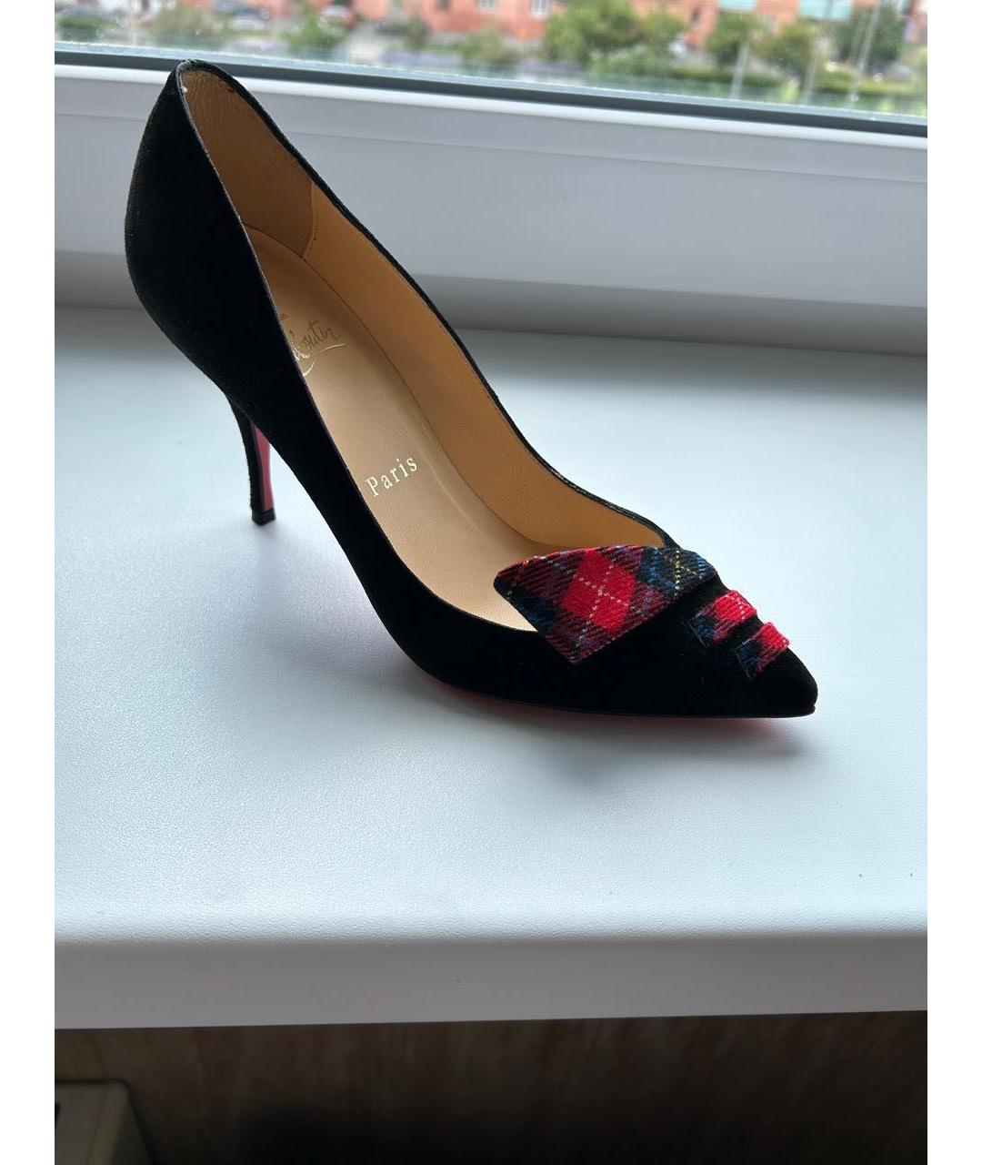 CHRISTIAN LOUBOUTIN Мульти замшевые туфли, фото 6