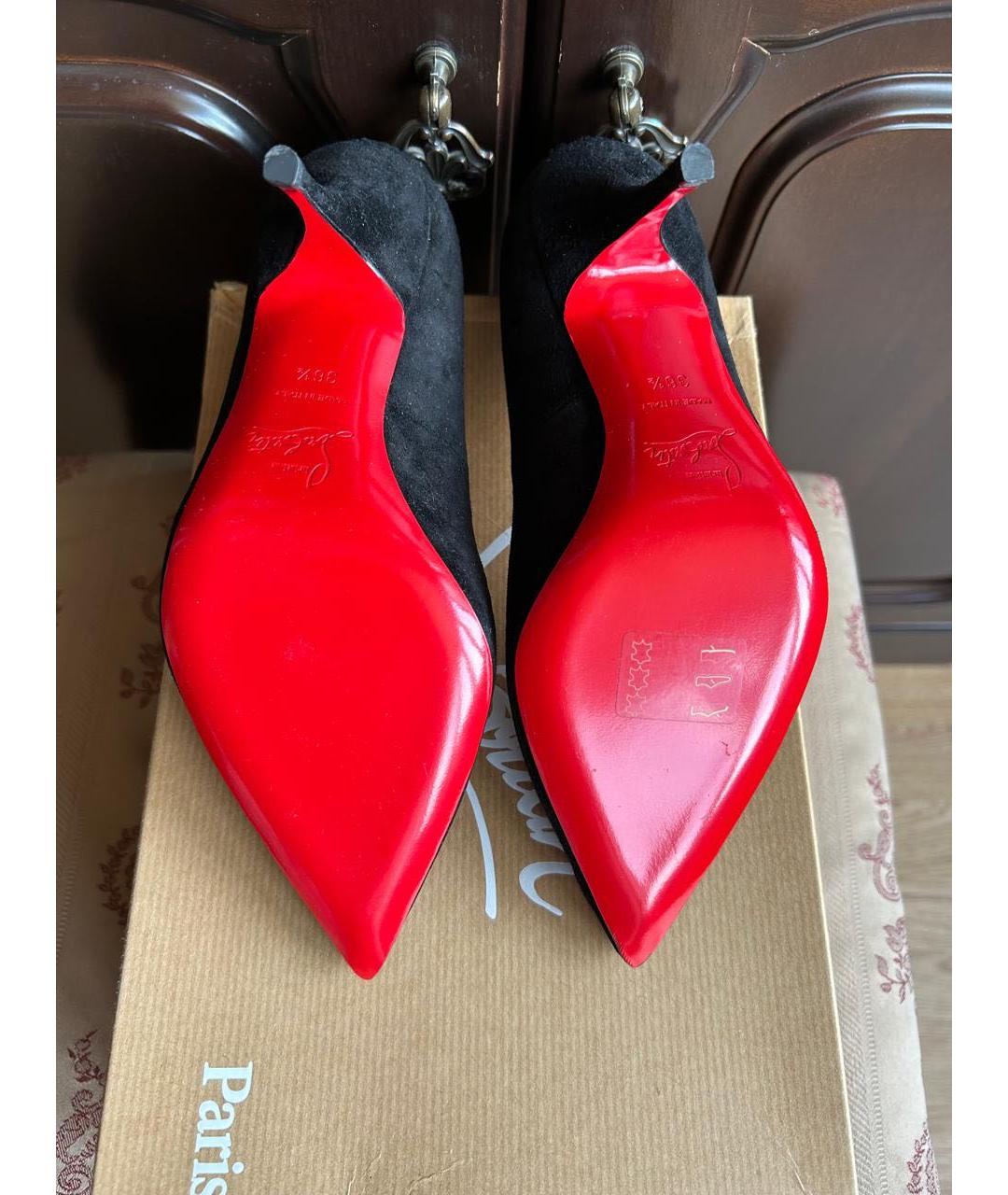 CHRISTIAN LOUBOUTIN Мульти замшевые туфли, фото 3