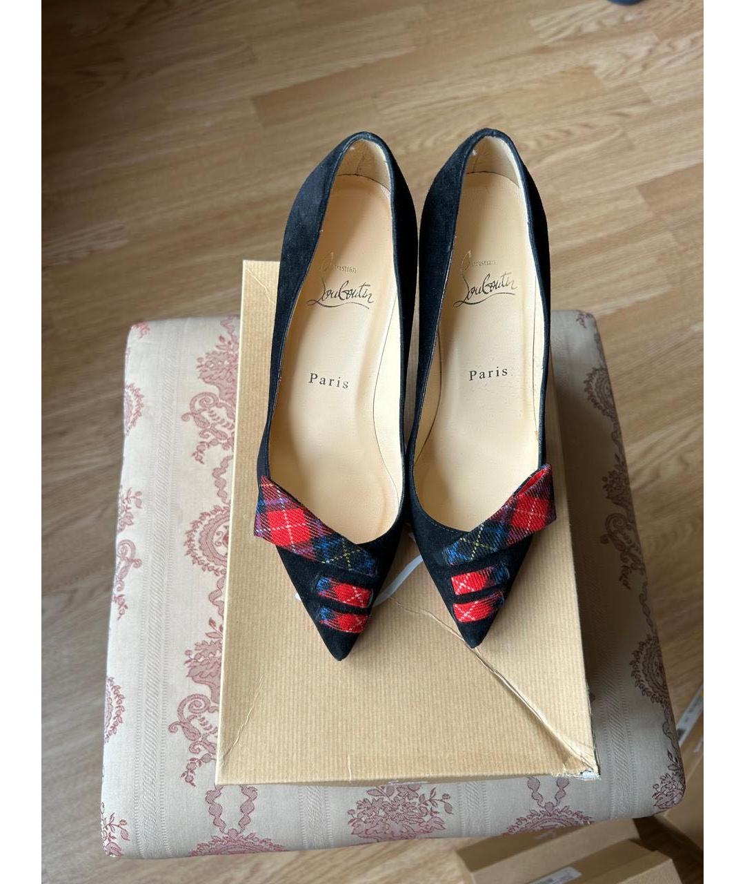 CHRISTIAN LOUBOUTIN Мульти замшевые туфли, фото 8