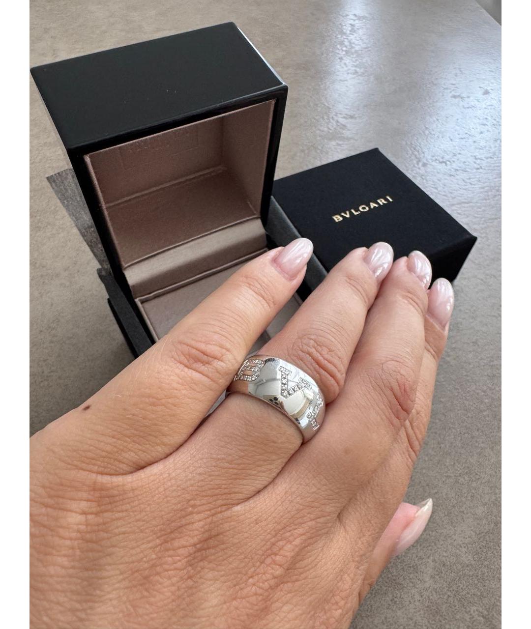 BVLGARI Золотое кольцо из белого золота, фото 4