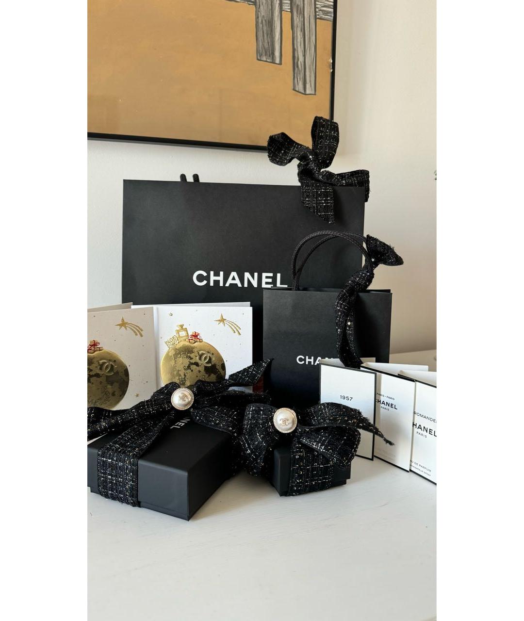 CHANEL Черный кожаный кардхолдер, фото 7
