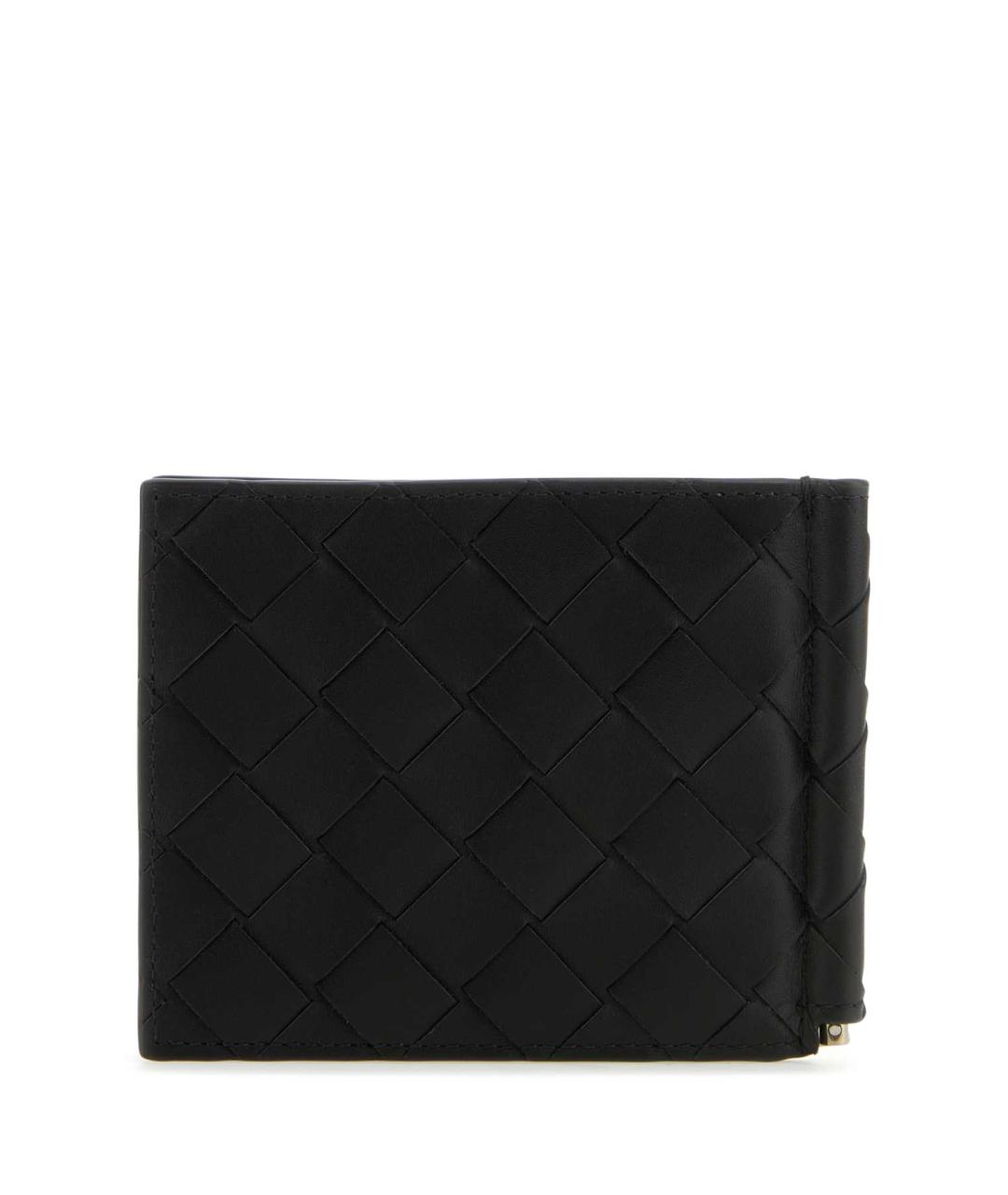 BOTTEGA VENETA Черный кожаный кошелек, фото 2
